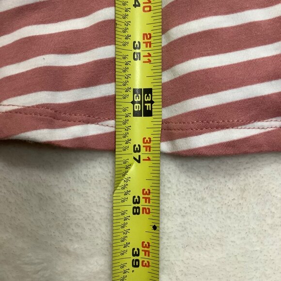 JODIFL Striped Pink White Short-Sleeve A-Line Dress Women Small Keyhole NEW NWT - Picture 8 of 9